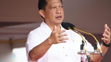 Mendagri Prof. H. Muhammad Tito Karnavian, Ph.D memberikan kuliah umum kepada praja dan civitas akademika Institut Pemerintahan Dalam Negeri (IPDN), Sabtu (7/11). (foto: humas IPDN)