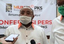 Sekretaris Jenderal PKS Habib Aboe Bakar Alhabsyi diwawancara disela Munas V PKS di Bandung, Jawa Barat, Sabtu (28/11). (Foto: Tribunnews)