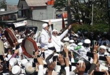 Kedatangan Habib Rizieq di Bogor disambut ribuan simpatisan, beberapa waktu lalu. (foto: tribunnews.com)