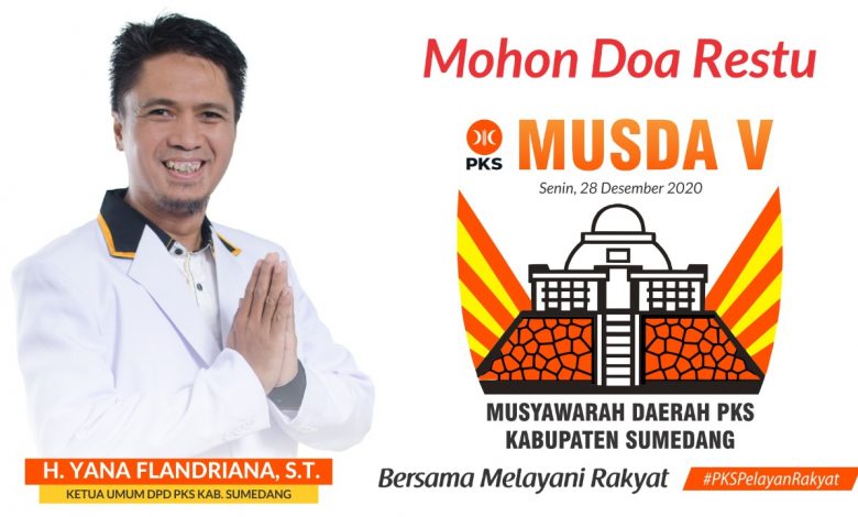 DPD PKS Kabupaten Sumedang akan menggelar Musda ke V pada 28 Desember 2020. (Foto: Humas PKS)