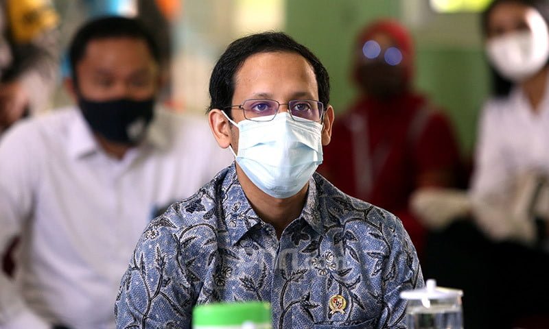 Mendikbud Nadiem Makarim bicara soal Asesmen Nasional 2021. (Foto: JPNN.com)