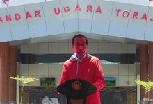 Presiden Joko Widodo meresmikan Bandar udara Toraja yang ada di Kabupaten Tana Toraja Provinsi Sulawesi Selatan, Kamis (18/3/2021). (Foto: Tangkap Layar)
