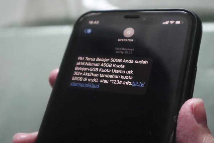 kebijakan bantuan kuota internet di Tahun 2021 kembali dilanjutkan. (Foto: dok/Kompas.com)