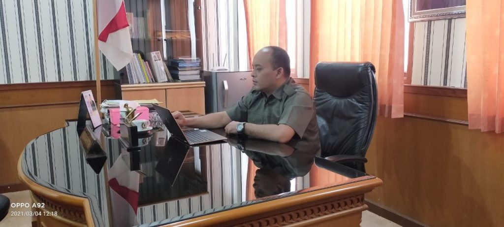 Ketua DPRD Kabupaten Sumedang, Irwansyah Putra di ruang kerjanya, Kamis (4/3/2021). (Foto: Humpro DPRD Sumedang)