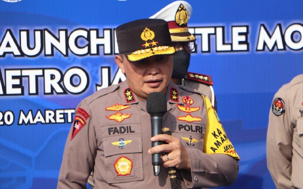 Kapolda Metro Jaya Irjen Pol Fadil Imran meresmikan 30 unit kamera electronic law enforcement (ETLE) mobile, Sabtu (20/3/2021). (Foto: Humas PMJ)