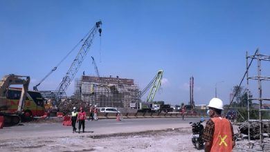 Lokasi ini akan dilakukan pemasangan steel box girder di pintu Tol Cileunyi sebagai akses interchange untuk Tol Cisumdawu. (Foto: Times Indonesia)
