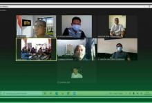 AUDENSI VIRTUAL : Anggota DPRD Sumedang Herman Habibullah akan mendorong percepatan kawasan pusat pemerintahan Jatinangor saat mengikuti audensi virtual