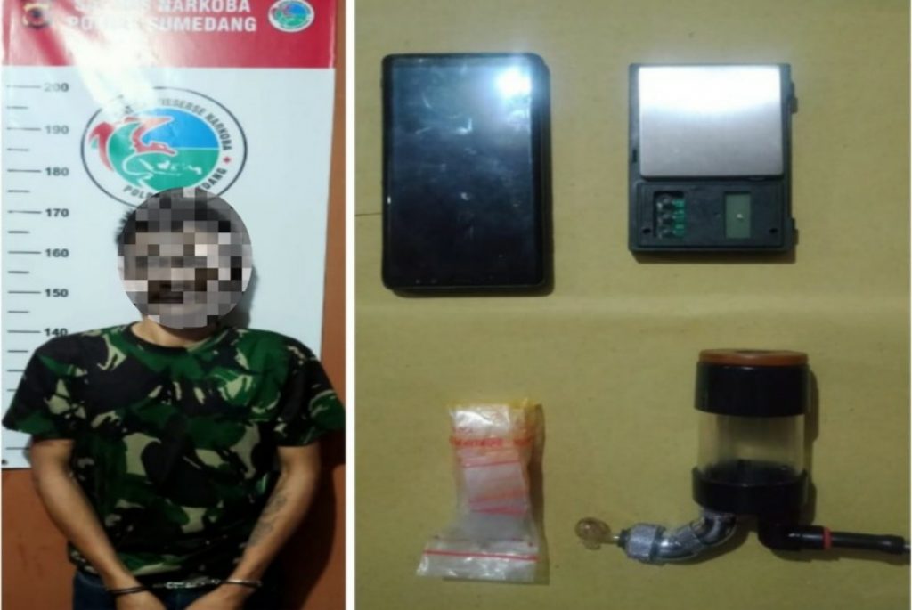 Sat Narkoba Polres Sumedang Polda Jawa Barat kembali mengamankan tiga tersangka pengedar narkotika jenis Sabu di wilayah Sumedang. (Foto: IST)