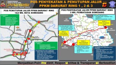 Berikut ini merupakan peta penyekatan dan penutupan jalur di Kabupaten Sumedang dalam pemberlakukan PPKM Darurat Jawa-Bali. (Foto: IST)