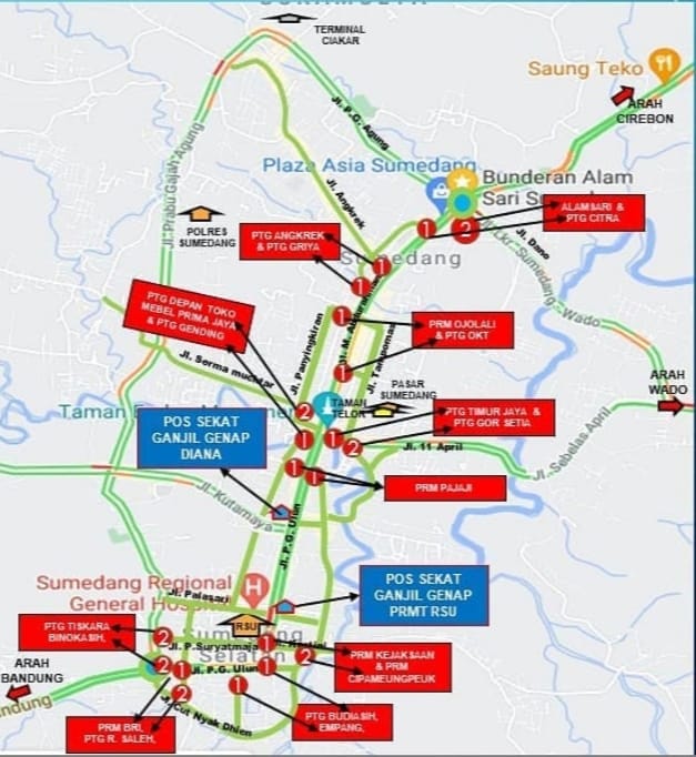 Berikut ini merupakan pola pemberlakukan ganjil genap yang sudah dimulai pada PPKM Level 4 sebelumnya. (Foto: IST)