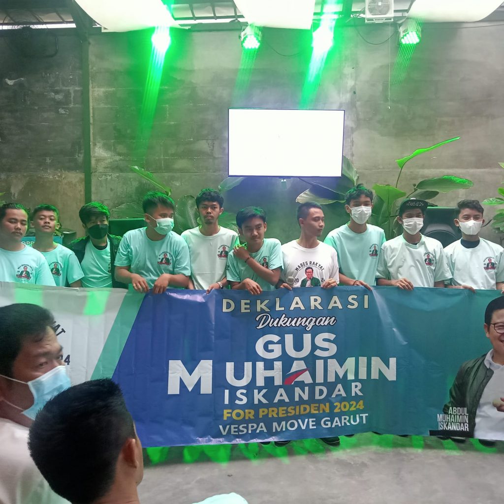 KAUM milenial di Garut deklarasikan dukungan terhadap Gus Muhaimin, Senin. FN