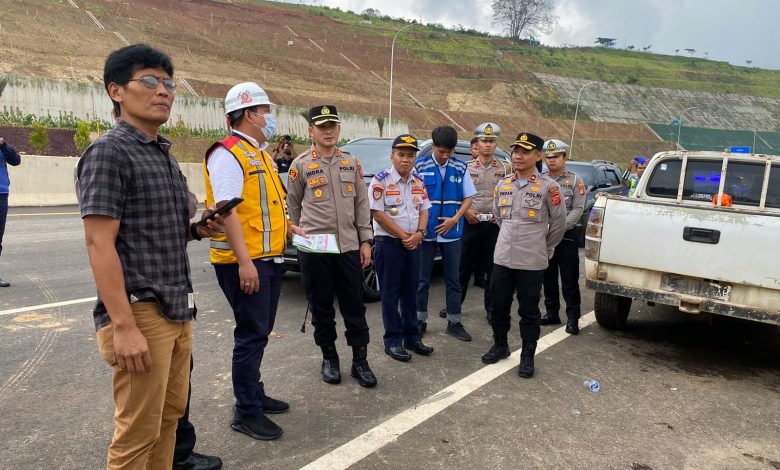 Polres Sumedang Bersama Satker Tol Cisumdawu Pantau penyelesaian pembangunan Seksi 2 dan 3 (Foto: Istimewa)